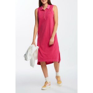 ŠATY GANT D2. SUNFADED PIQUE POLO DRESS ružová L