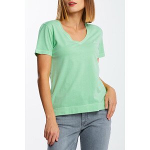 TRIČKO GANT D2. SUNFADED SS V-NECK T-SHIRT zelená M