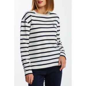 TRIČKO GANT D1. BRETON STRIPE LS TOP biela XS