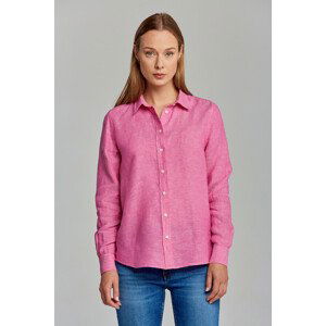 KOŠEĽA GANT THE LINEN CHAMBRAY SHIRT ružová 36