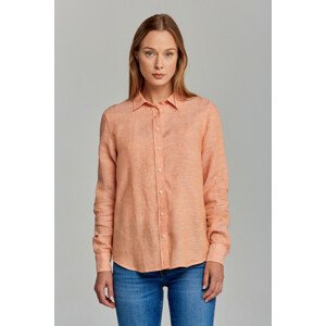 KOŠEĽA GANT THE LINEN CHAMBRAY SHIRT oranžová 42