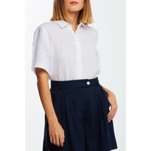 KOŠEĽA GANT D2. REG LINEN CHAMBRAY SS SHIRT biela 34