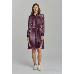 ŠATY GANT D1. GEO A-LINE SHIRT DRESS červená 44