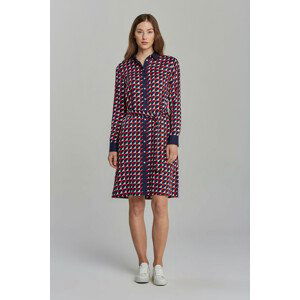 ŠATY GANT D1. GEO A-LINE SHIRT DRESS červená 38