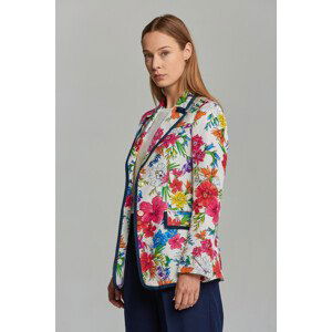 SAKO GANT D2. HUMMING FLORAL SHAPED BLAZER biela 34