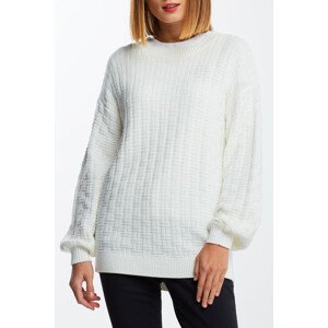 SVETER GANT D1. SIGNATURE TEXTURED C-NECK biela XS