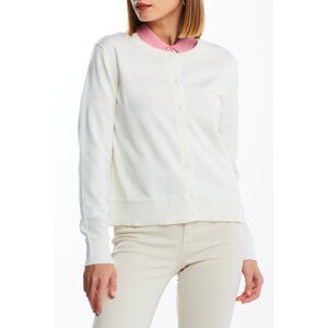 SVETER GANT LIGHT COTTON C-NECK CARDIGAN biela S