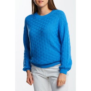 SVETER GANT D1. SIGNATURE TEXTURED C-NECK modrá S