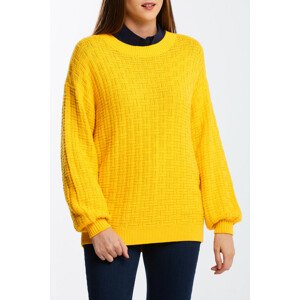 SVETER GANT D1. SIGNATURE TEXTURED C-NECK žltá S