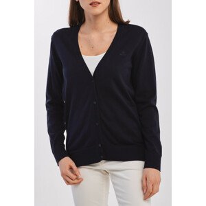 SVETER GANT LIGHT COTTON VNECK CARDIGAN modrá XS