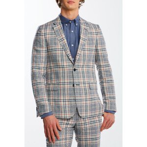 SAKO GANT D2. CHECK LINEN SUIT BLAZER oranžová 52