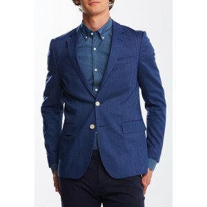 SAKO GANT D2. STRETCH LINEN SUIT BLAZER modrá 50