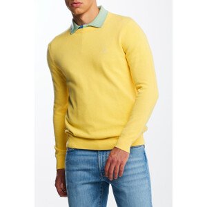 SVETER GANT COTTON PIQUE C-NECK žltá XXL