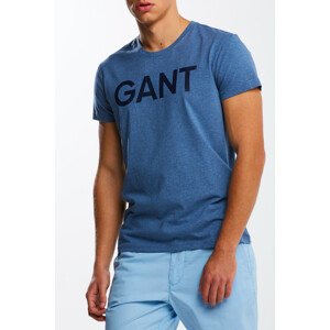 TRIČKO GANT LOGO C-NECK T-SHIRT modrá L