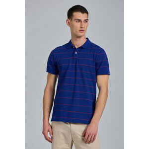 POLOKOŠEĽA GANT D2. NARROW STRIPE SS PIQUE modrá 4XL