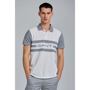 POLOKOŠEĽA GANT D1. 13 STRIPES SS PIQUE RUGGER biela XXL