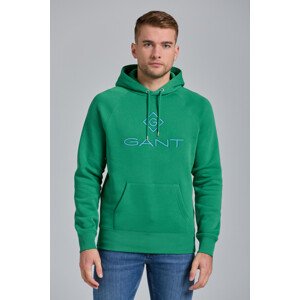 MIKINA GANT D1. COLOR LOCK UP HOODIE zelená M