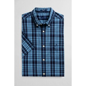 KOŠEĽA GANT D1. TP BC INDIGO CHECK REG BD SS modrá XXXL