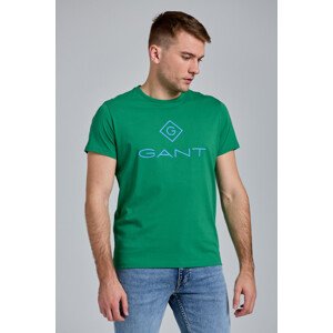 TRIČKO GANT D1. COLOR LOCK UP SS T-SHIRT zelená L