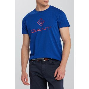 TRIČKO GANT D1. COLOR LOCK UP SS T-SHIRT modrá M