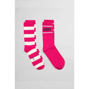 PONOŽKY GANT D1. 2-PACK LOGO SOCK ružová None