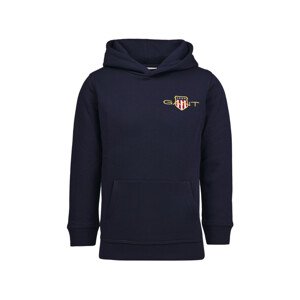 MIKINA GANT ARCHIVE SHIELD EMB HOODIE modrá 134/140