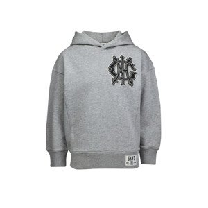 MIKINA GANT D2. MONOGRAM HOODIE šedá 146/152