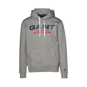 MIKINA GANT D2. GANT RETRO SHIELD SWEAT HOODIE šedá XXXL