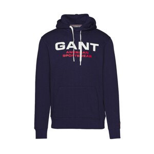 MIKINA GANT D2. GANT RETRO SHIELD SWEAT HOODIE modrá M