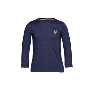 TRIČKO GANT D1. GANT RETRO SHIELD LS T-SHIRT modrá 80