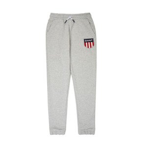 TEPLÁKY GANT D1. GANT RETRO SHIELD SWEAT PANTS šedá 158/164