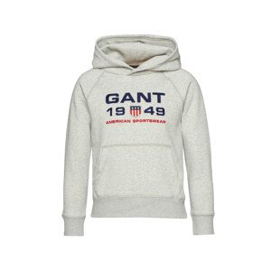 MIKINA GANT GANT RETRO SHIELD HOODIE šedá 134/140