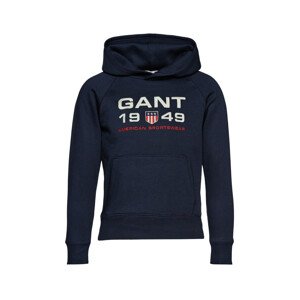 MIKINA GANT GANT RETRO SHIELD HOODIE modrá 134/140