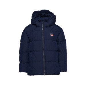 BUNDA GANT D1. GANT RETRO SHIELD PUFFER modrá 134/140