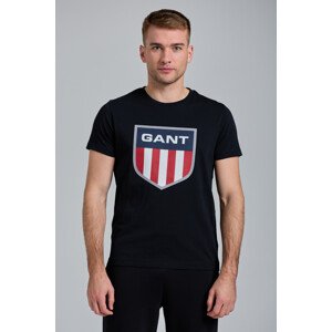 TRIČKO GANT D1. GANT RETRO SHIELD SS T-SHIRT čierna M