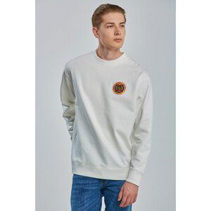 MIKINA GANT D1. WORLD CREST RELAX C-NECK SWEAT biela M