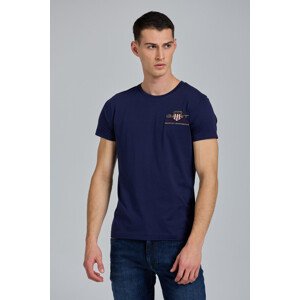 TRIČKO GANT ARCHIVE SHIELD SLIM SS T-SHIRT modrá M