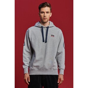 MIKINA GANT D2. RETRO LOGO RELAXED HOODIE šedá XXL