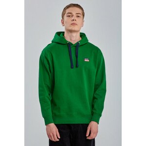 MIKINA GANT D2. RETRO LOGO RELAXED HOODIE zelená L