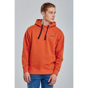 MIKINA GANT D2. RETRO LOGO RELAXED HOODIE oranžová M