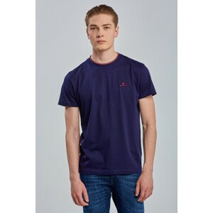 TRIČKO GANT D1. SMART CASUAL SS T-SHIRT modrá L