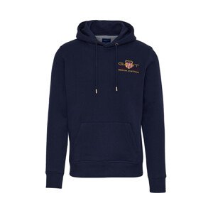 MIKINA GANT D2. MEDIUM ARCHIVE SHIELD HOODIE modrá M