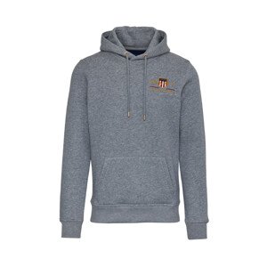 MIKINA GANT D2. MEDIUM ARCHIVE SHIELD HOODIE šedá M