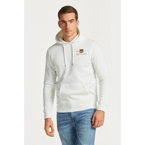 MIKINA GANT D2. MEDIUM ARCHIVE SHIELD HOODIE biela XL