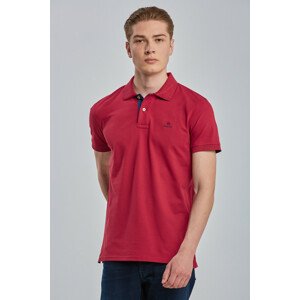 POLOKOŠEĽA GANT CONTRAST COLLAR PIQUE SS RUGGER červená XXXL