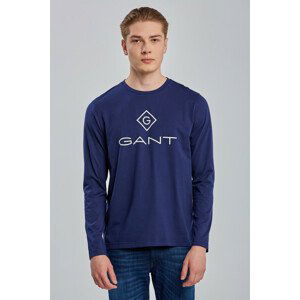 TRIČKO GANT LOCK UP LS T-SHIRT modrá M