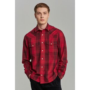 KOŠEĽA GANT D2. REL FLANNEL RODEO TOWN červená XL