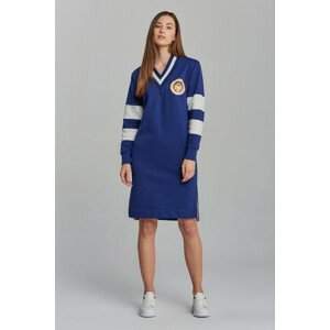 ŠATY GANT D1. U.S ROYALTY V-NECK DRESS modrá XL