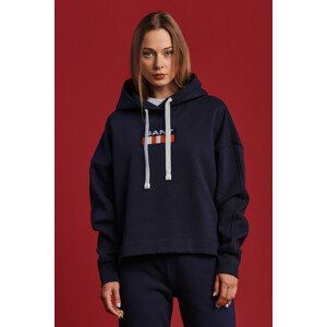 MIKINA GANT D2. GANT RETRO LOGO HOODIE modrá XS