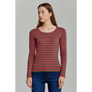 TRIČKO GANT 1X1 RIB STRIPED LS T-SHIRT ružová XS